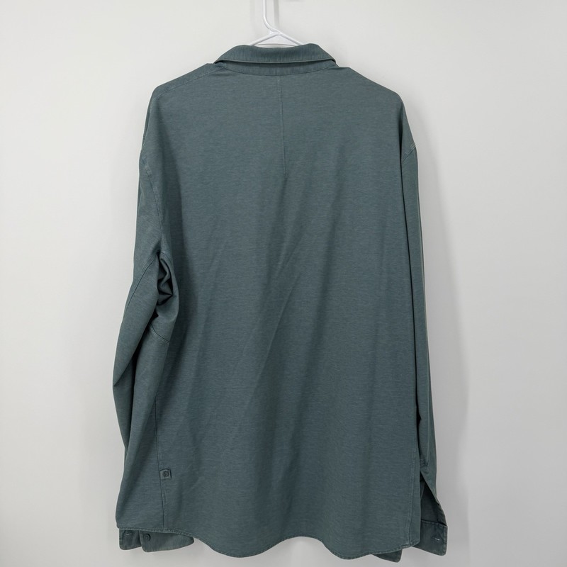 Lululemon Commission Long Sleeve Button *Wash Mens XL Enzyme Green *See Photo gallery