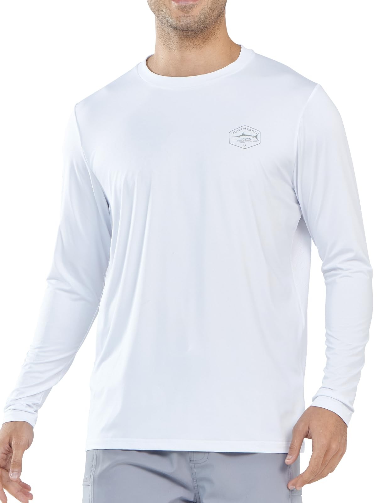 Men's UPF 50+ Rash Guard Sun Protection Long Sleeve Swim Shirt Lightweight Qu... gallery