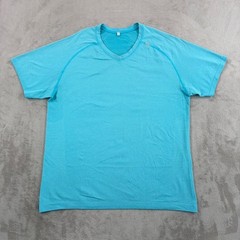 Lululemon Metal Vent Tech V Neck T Shirt in Turquoise Men XL Performance Wicking