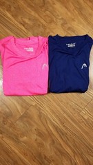 Lot 2 Men’s Head Tennis Hypertek Shirt Size Small Pink Blue Athletic