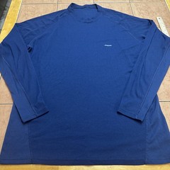 Patagonia Capilene 3 Midweight Base Layer Shirt Mens Sz 2XL Blue