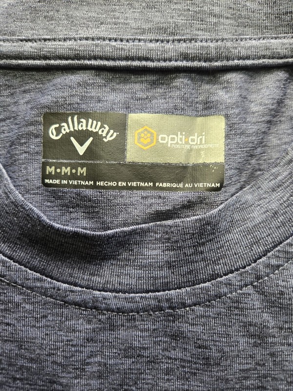 Callaway men's Short Sleeve Opti-Dry Moisture Wicking Athletic Gold Performance gallery