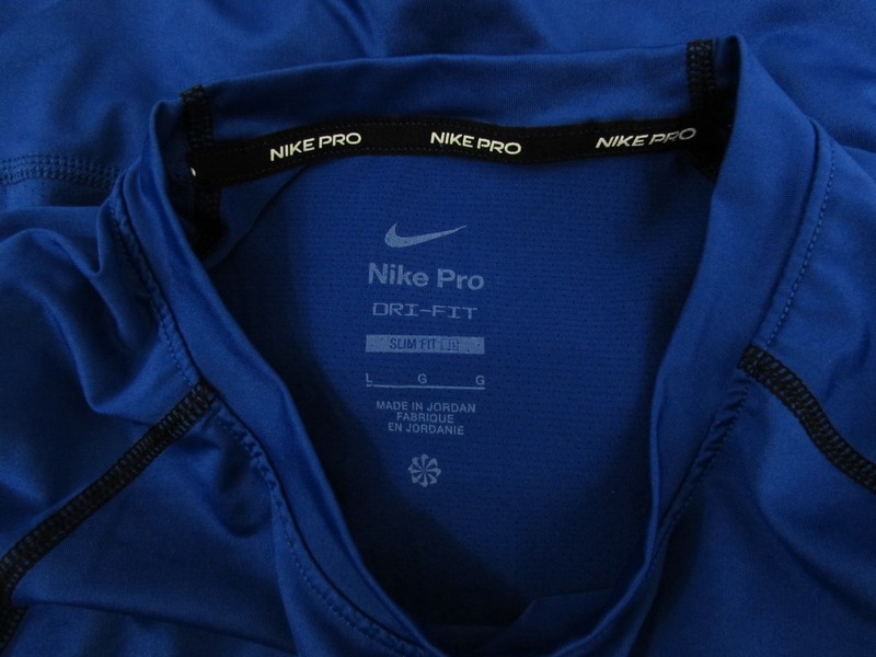 Nike Pro DRI FIT Long Sleeve Slim Active Shirt Royal Blue DD1980-480 Large gallery