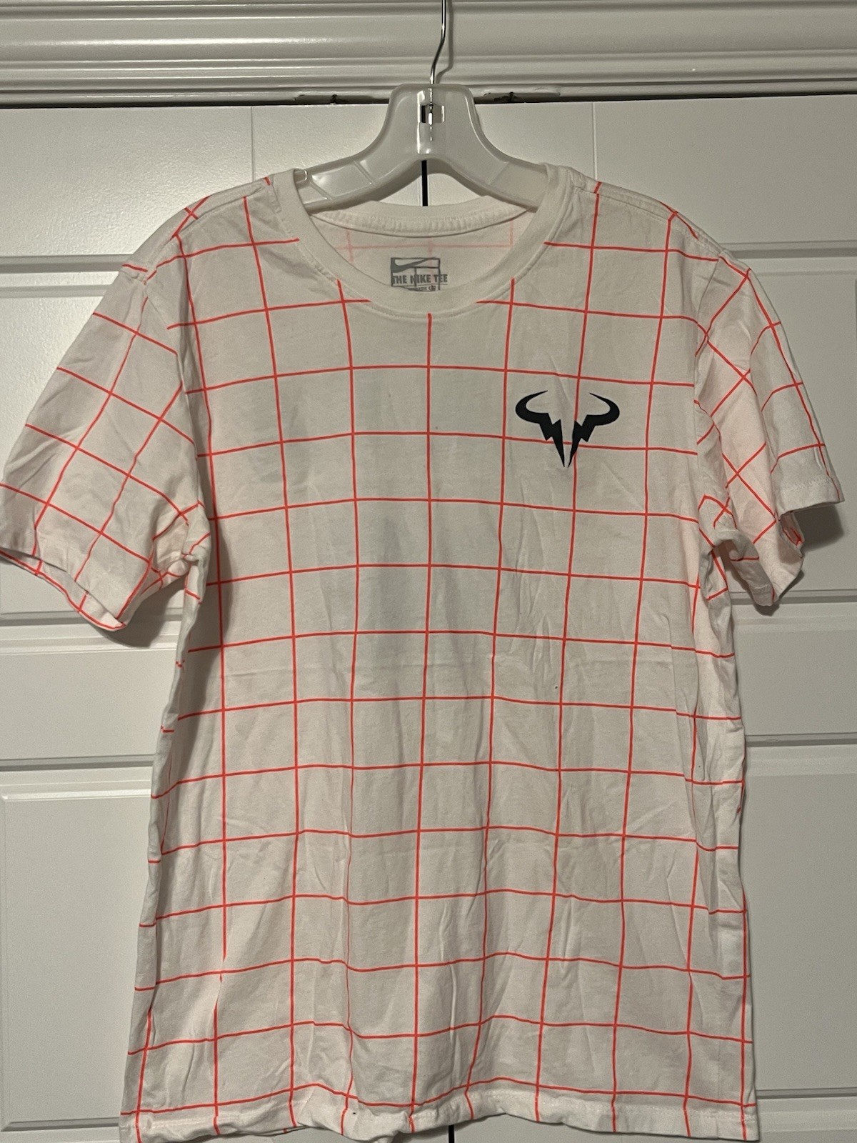 Nike Premier Rafa Nadal 86 Men's Tennis Tee Shirt (739475-100) Sz M White/Orange gallery