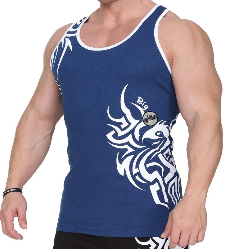 BIG SM men's muscle shirt tank top armpit shirt stringer fitness bodybuilding 2285 gallery