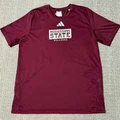 Adidas Mississippi State Bulldogs Aeroready Tee Burgundy Men’s Large Athletic
