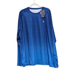 TBY Performance Shirt Mens 3XL Blue Ombre UPF 50+ Long Sleeve Athletic Hiking