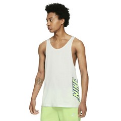 NIKE Sportswear Festival Revolution Tank Top 2XL XX-Large White Volt Blue Tech