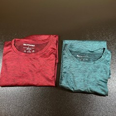 Real Essentials Set of 2 Athletic T-Shirt Activewear Gym Workout Tee Mens Large