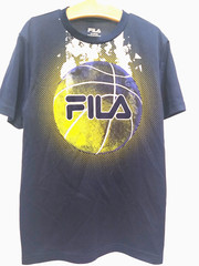 FILA Blue Short Sleeve Size (10/12) 100% Polyester Tee Shirt