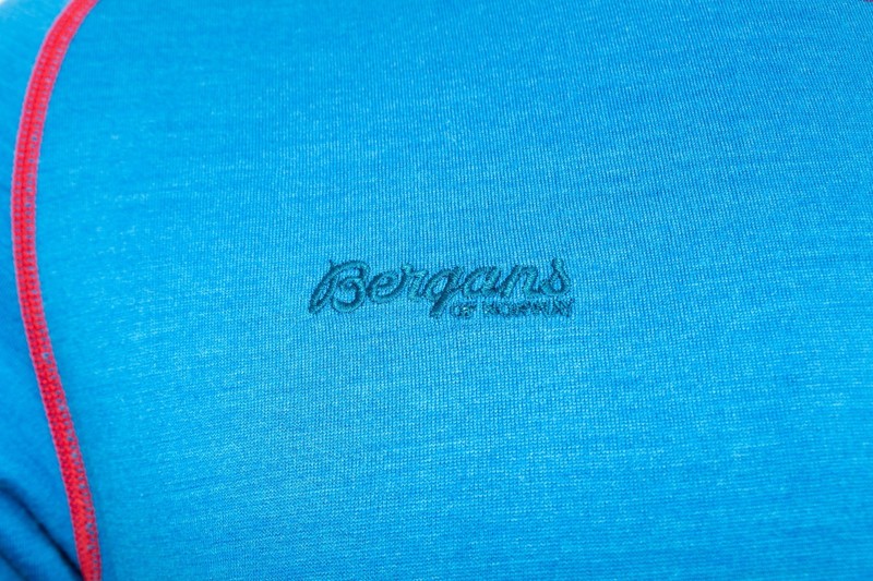 Bergans Merino Base Layer Top Men's Long Sleeve 70% Wool Thermo Blue Skiing L gallery