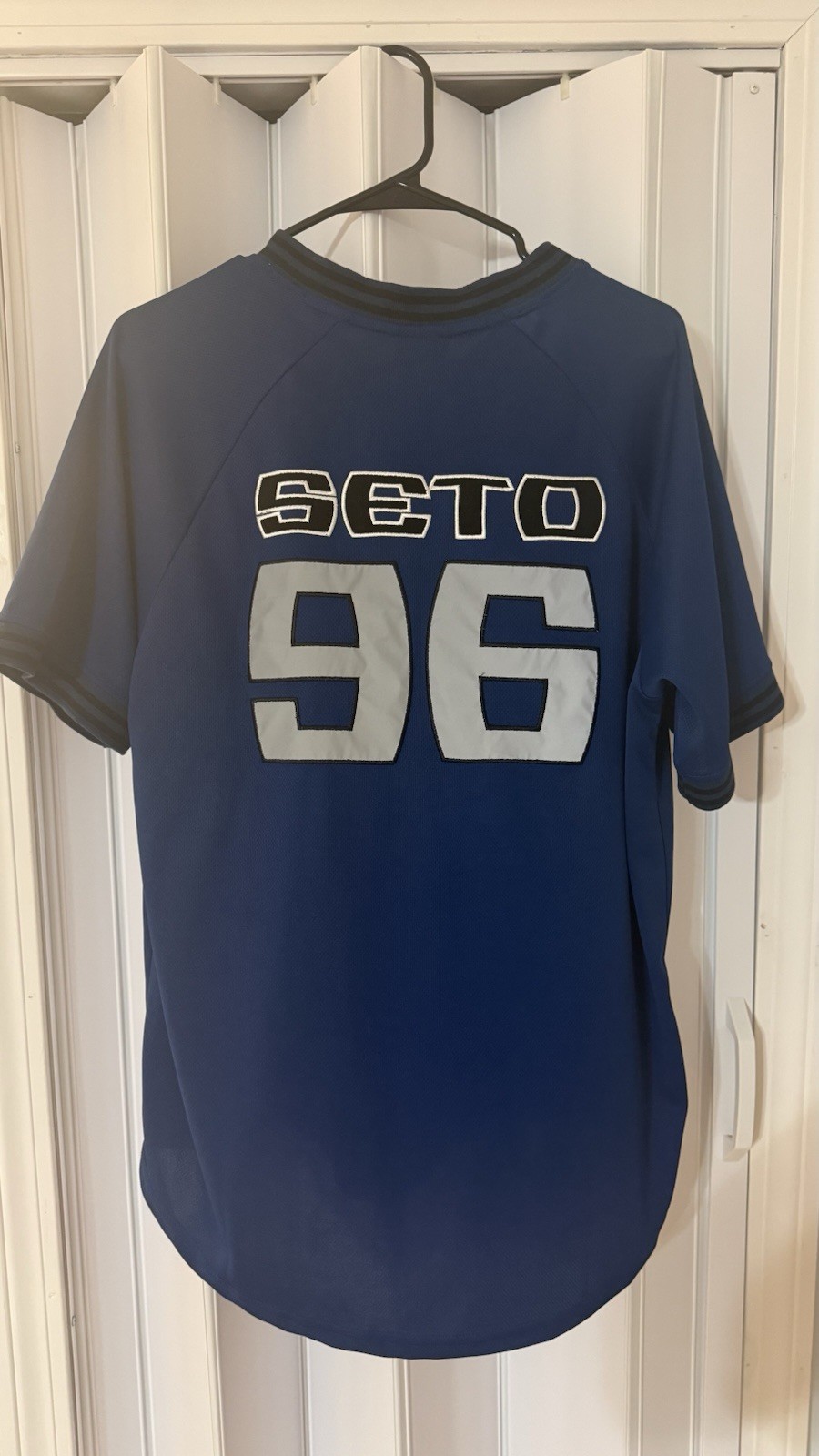 Yu-Gi-Oh Seto Kaiba Baseball Batting Jersey Large Blue eyes White dragon gallery