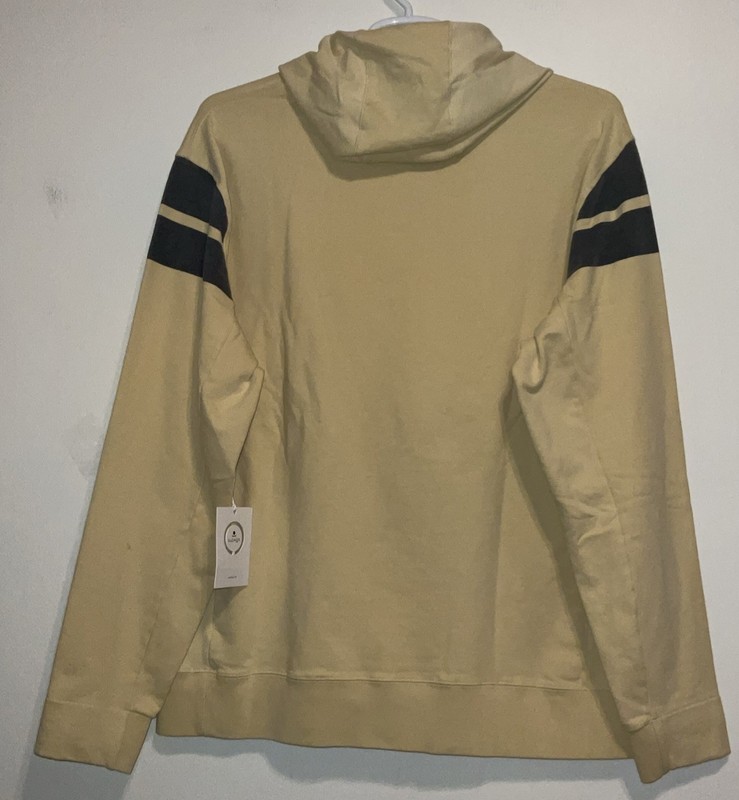 RADMOR GOLF HIGGINS CAP STRIPE WHEAT FRENCH TERRY PULLOVER HOODIE 2XL NWT gallery