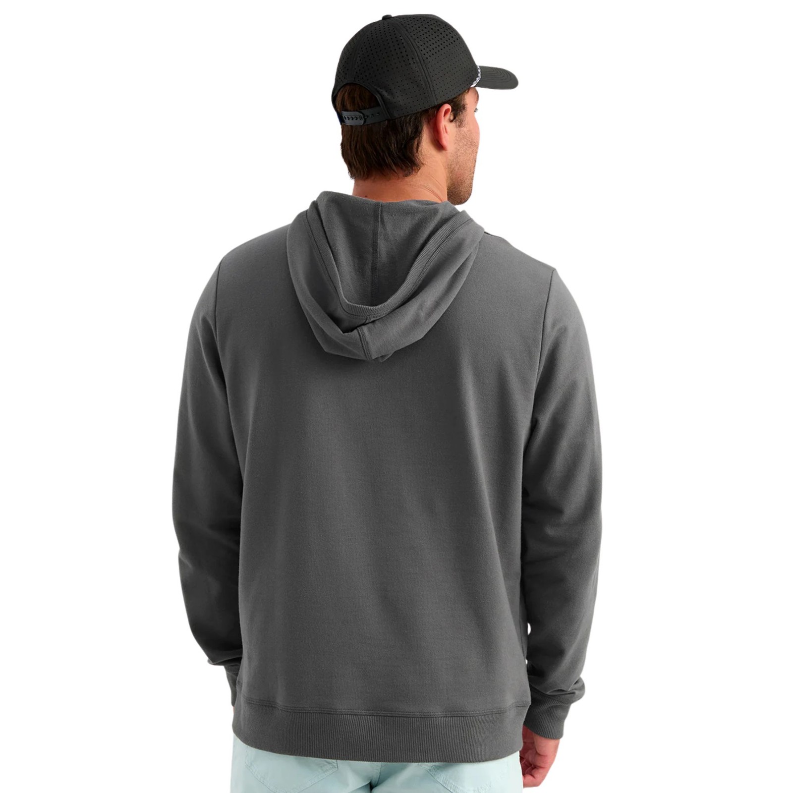 Huk Edisto Script Terry Hoodie Men's Sweatshirt, Dark Shadow, XXX-Large gallery