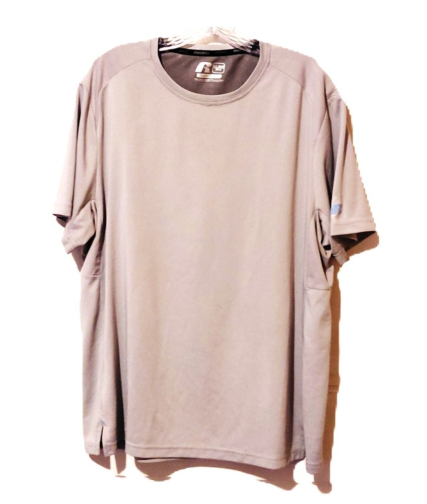 Russell Men's Athleisure Shirt Silver Dri-Power 360 XL