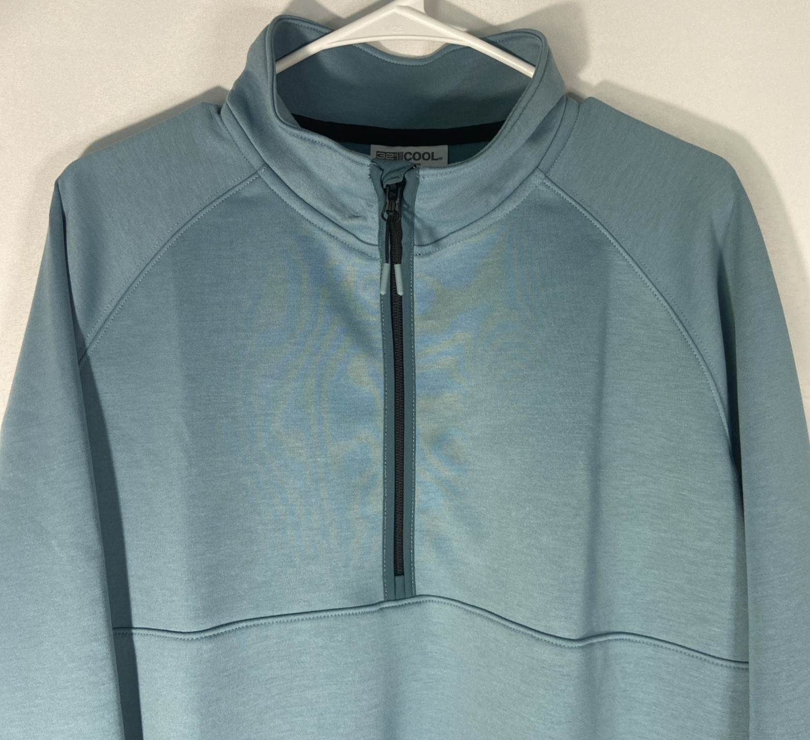 32 Degrees Cool Blue Long Sleeve Half Zip Mock Neck Size L gallery