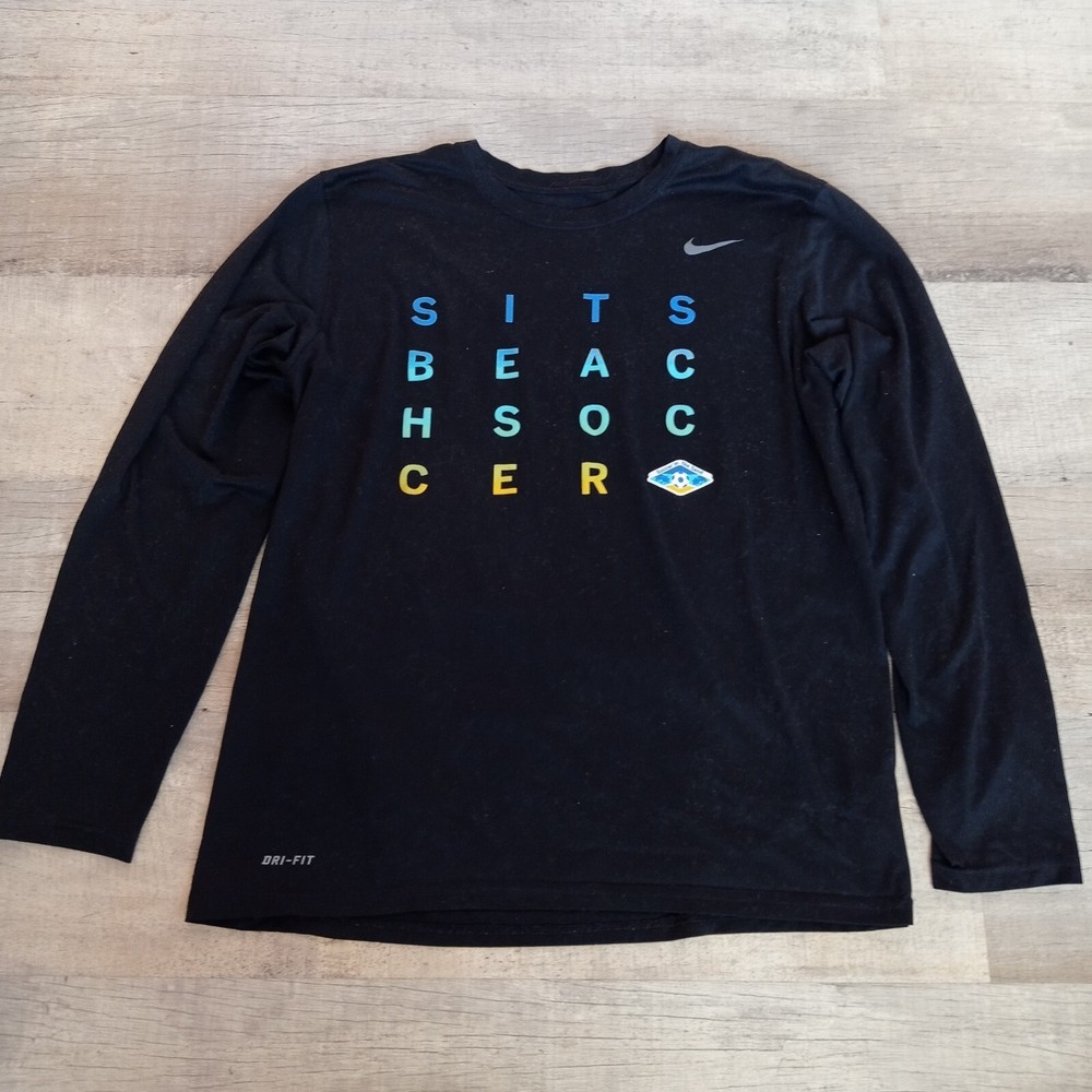 Nike Dry Fit Beach Soccer Long Sleeve Shirt Men’s Large L