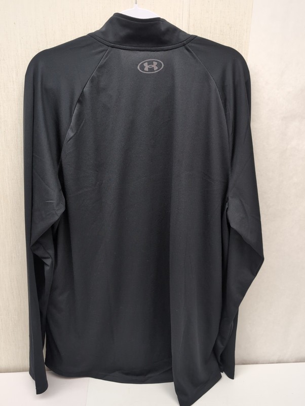Men Under Armour Tech 2.0 1/2 Zip Sz 2XL Black Long Sleeve Training Top BR0 gallery