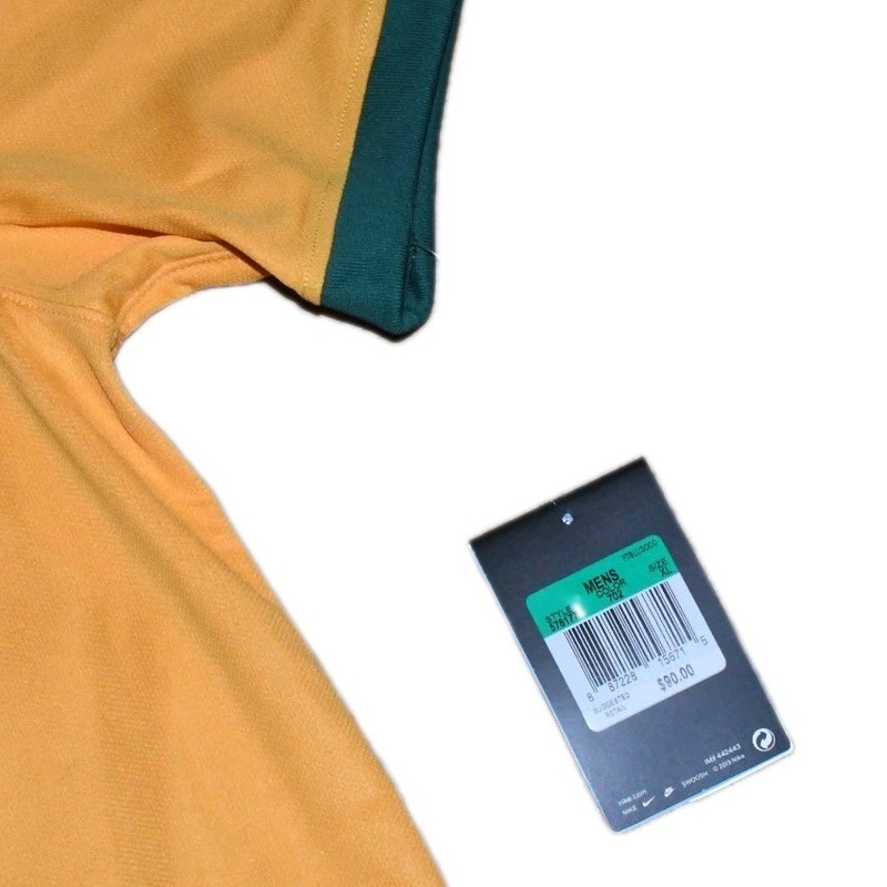 NIKE AUSTRALIA 2014 HOME DRI-FIT MENS SOCCER JERSEY - MENS SIZE XL SHIRT gallery
