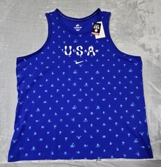 Nike Team USA Olympic Club Men’s Tank Top Size XXL 2XL All Over Print AOP