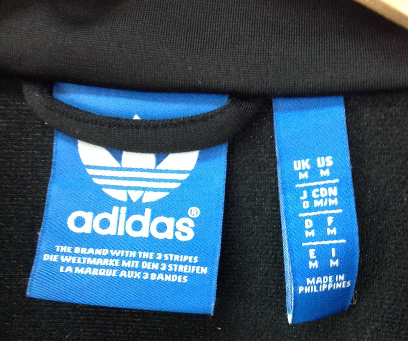 Adidas Mens Black/White Long Sleeve Activewear Casual Full Zip Jacket Sz M gallery