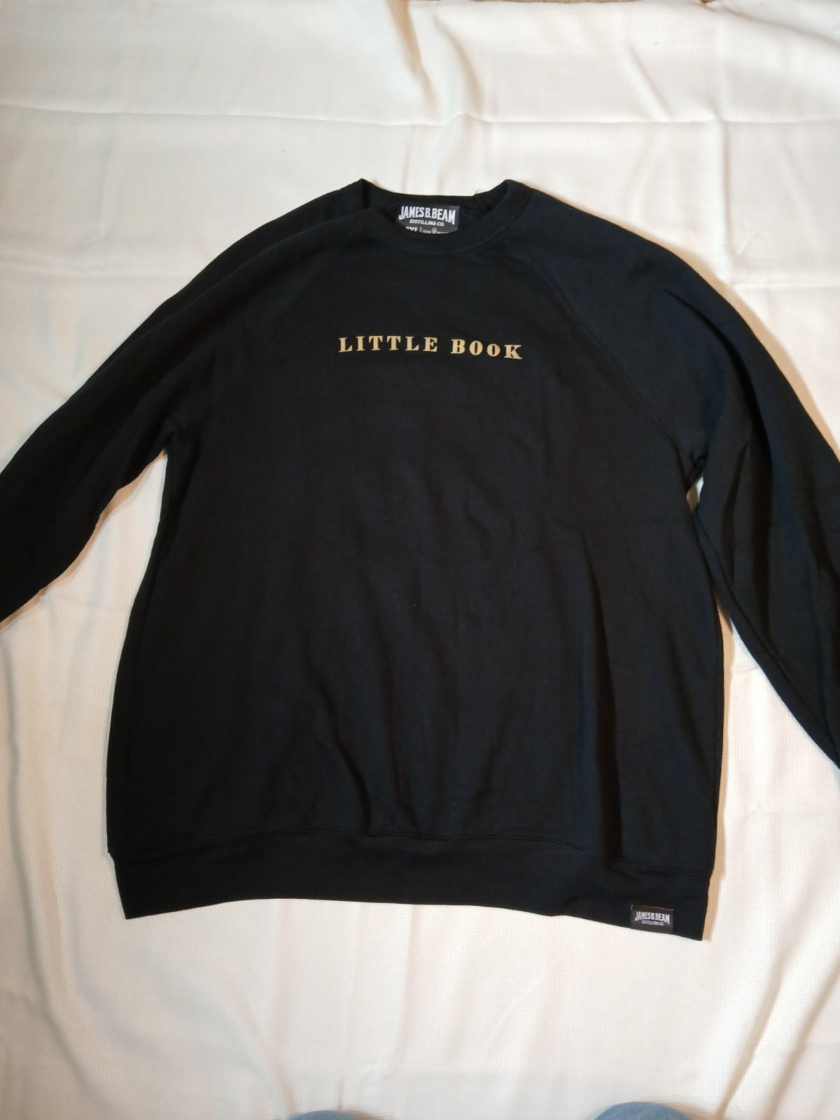 JAMES B. BEAM DISTILLING CO. " LITTLE BOOK" 2XL LONG SLEEVE SWEATSHIRT BLACK. gallery