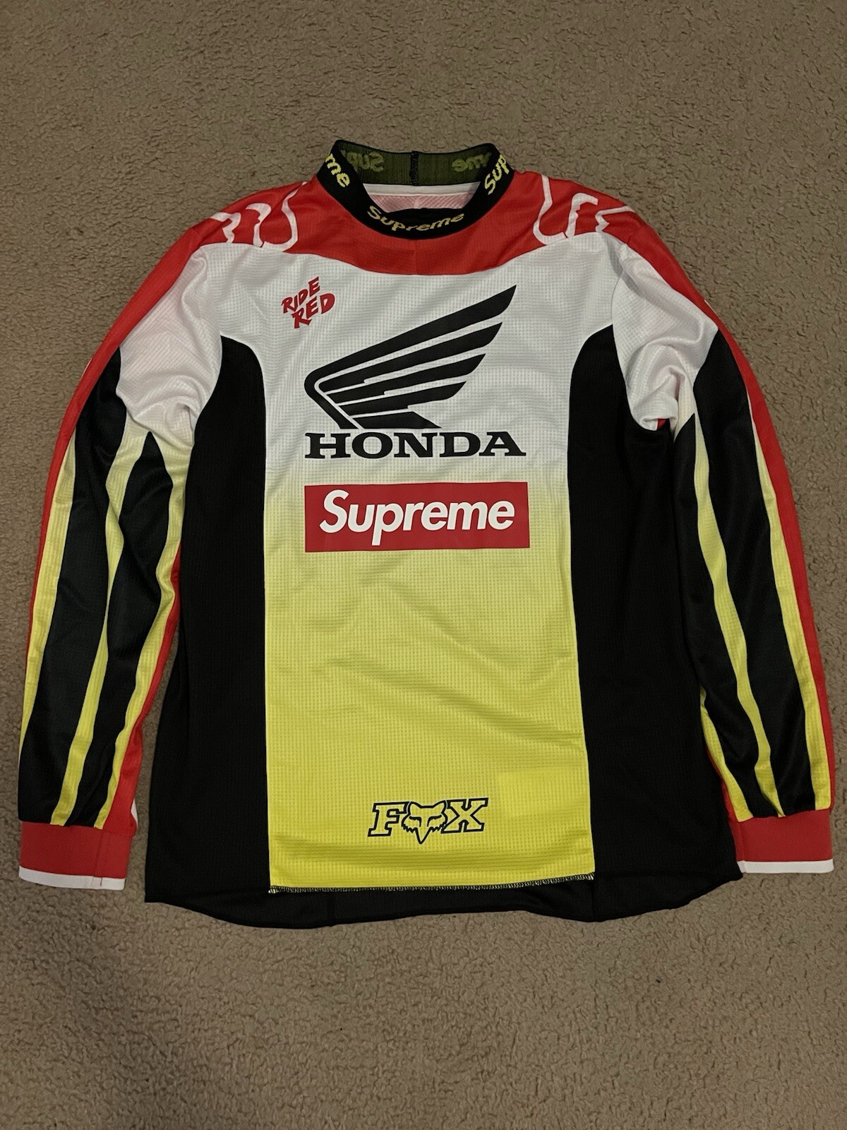 SUPREME x Honda x Fox Racing Jersey Men's Size M gallery