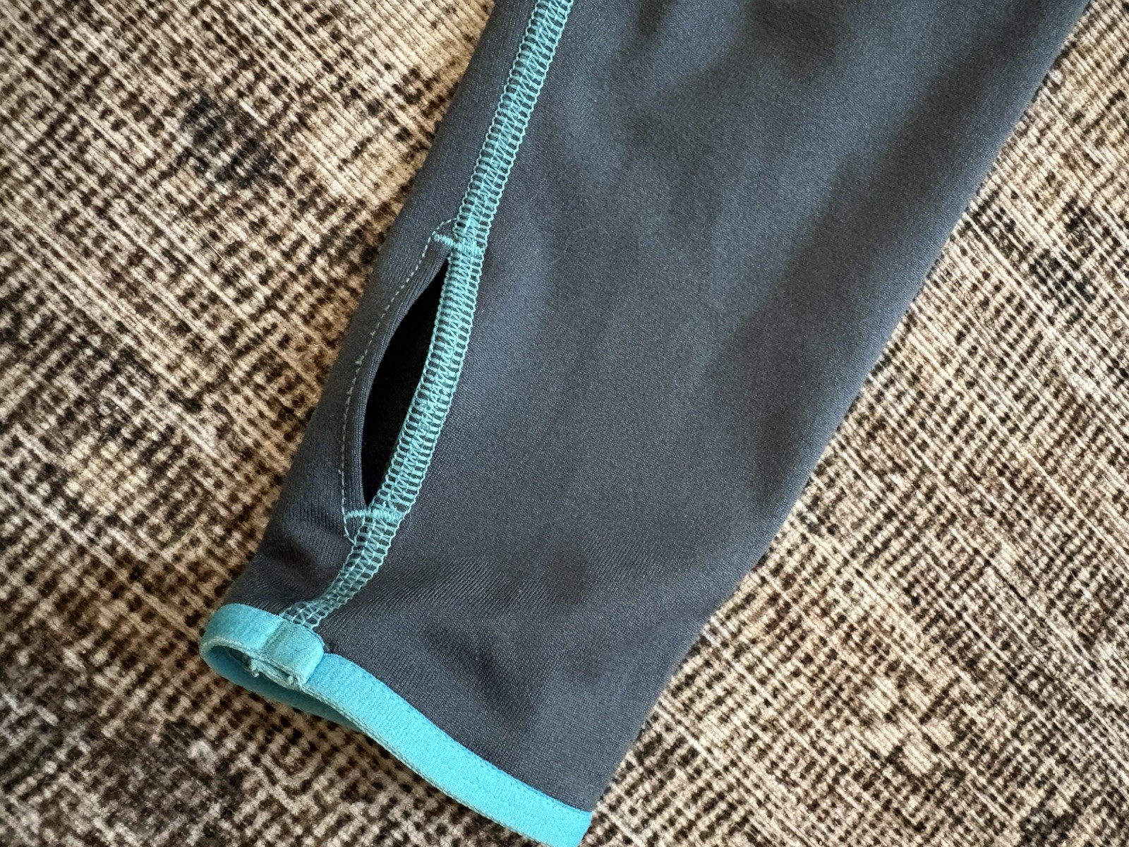 Nike Pro Gray and Blue Quarter Zip Size M Dri-Fit Athletic Pullover gallery