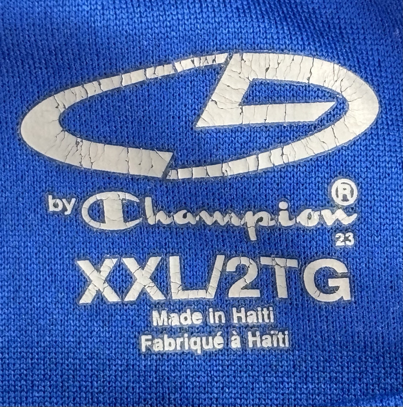 Champion Men's Size XXL Blue Short Sleeve Athletic Shirt Quick Dry Workout gallery