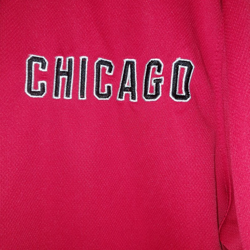 Chicago Mesh Jersey Top Gym Red/ Black Men'sSize L gallery