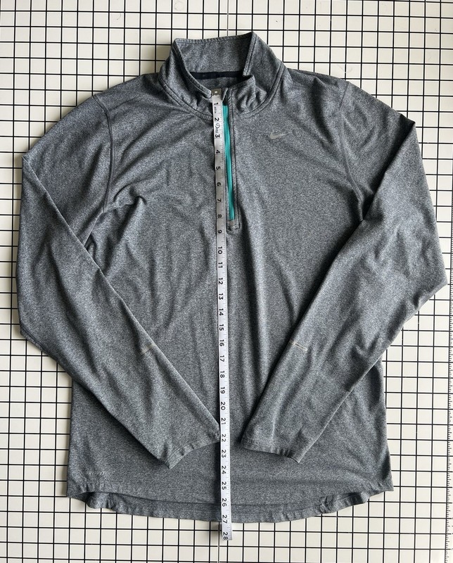 Nike Dri-Fit Element 1/4 Zip Pullover Men’s Size Medium Grey Style 504606 gallery