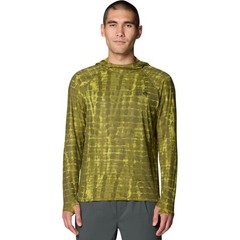 Mountain Hardwear Crater Lake Long Sleeve Hoody Men’s Shirt, Combat Green Prisma