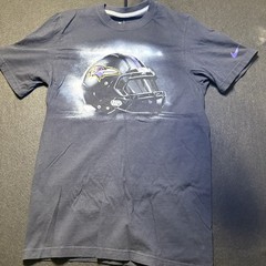 Nike Team Apparel Baltimore Ravens Graphic T-Shirt Small Tee Helmet