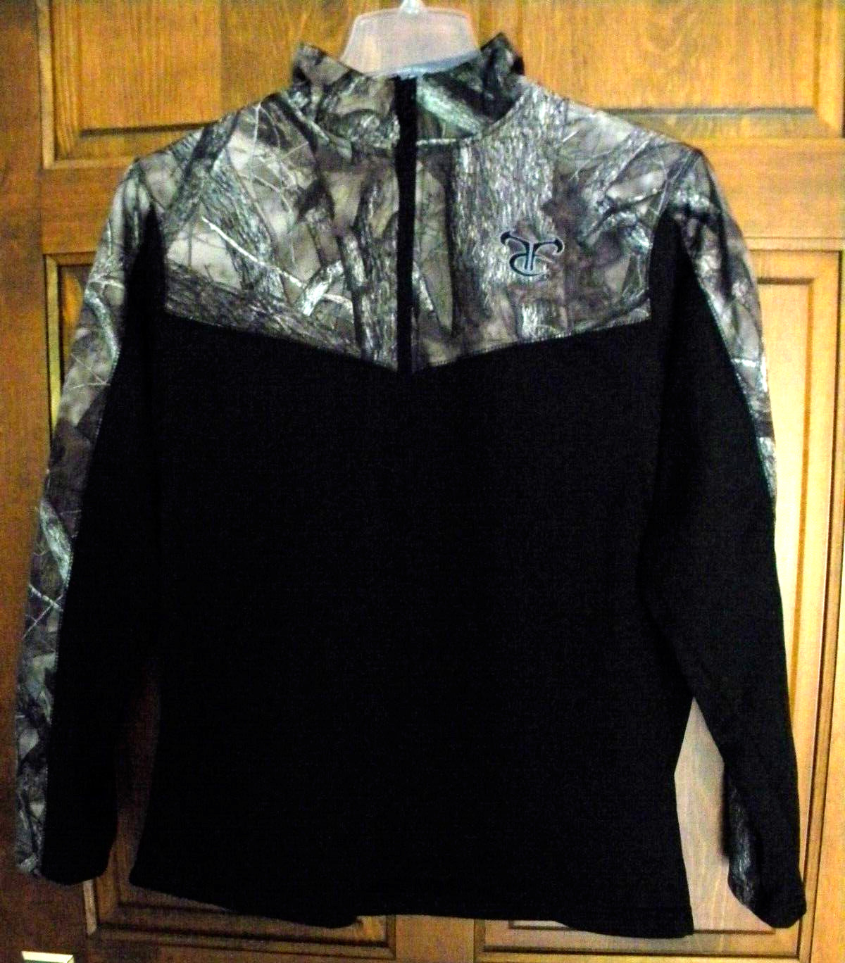 TrueTimber Mens Camo Black Jacket 1/2 Zip Size M gallery