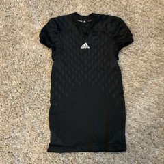 Adidas Football Compression Top Black NWT Black Large V Neck
