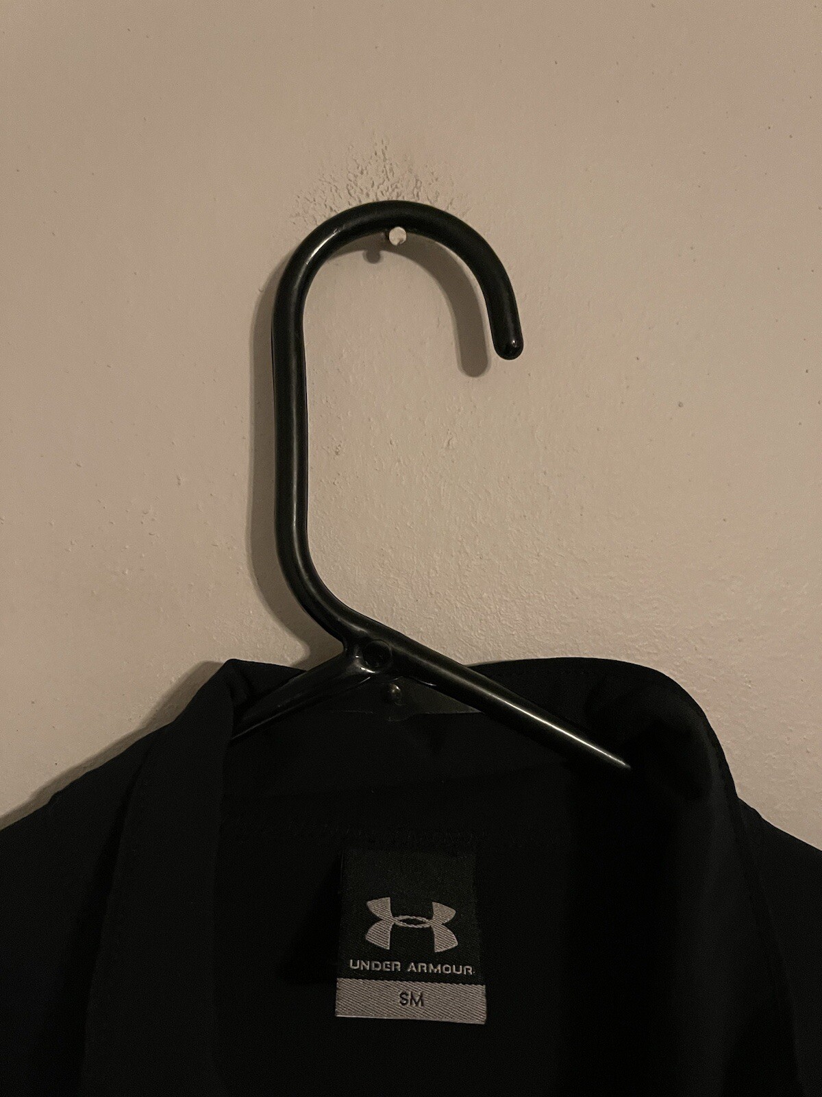 Under Armour Black Windbreaker Stretch Full Zip Track Jacket - Men's Small gallery