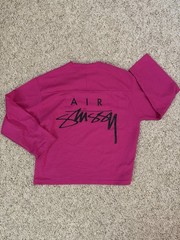 Stussy x Nike Air Dri-FIT Mesh Jersey Pink Oversized Small