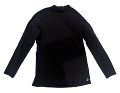 Under Armour Coldgear Shirt Men’s size M Black Compression Mock Neck Running Gym
