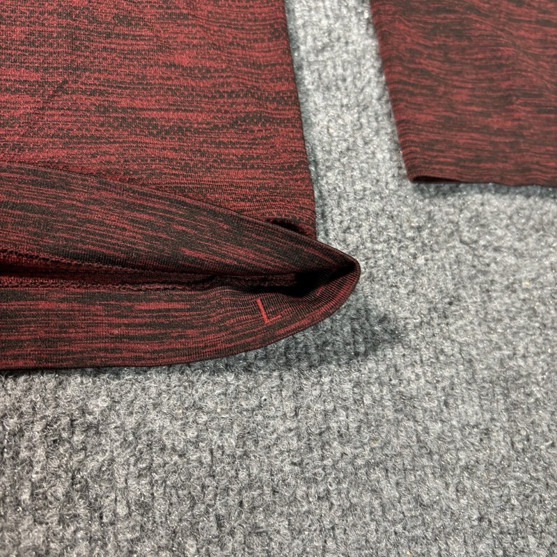 Lululemon Metal Vent Tech 1/2 Zip Pullover Mens Large Red Black Heathered gallery