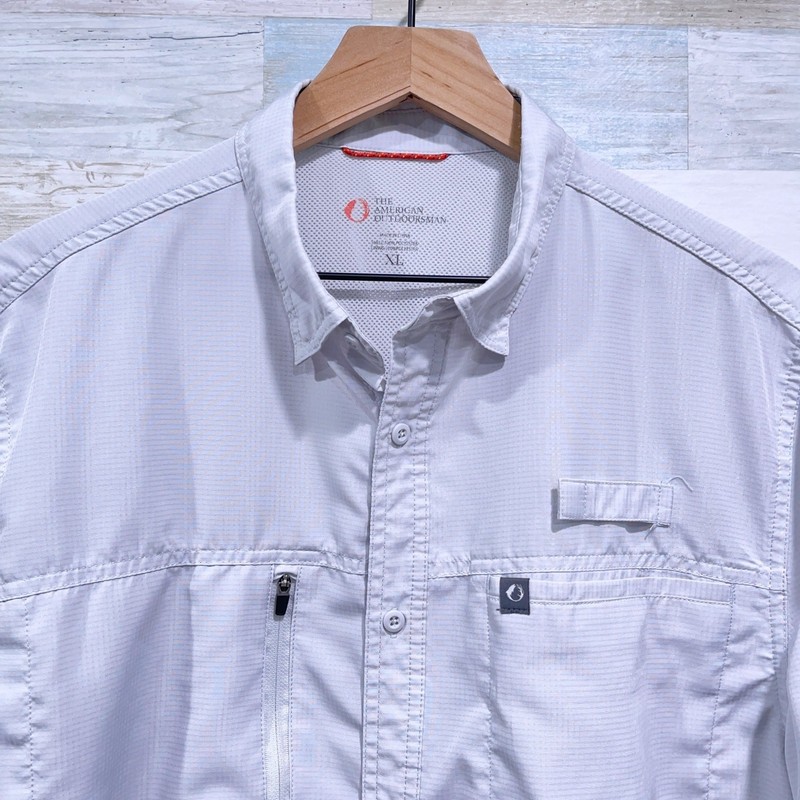 The American Outdoorsman Indian River Fishing Shirt Gray Hiking UPF 40 Mens XL gallery