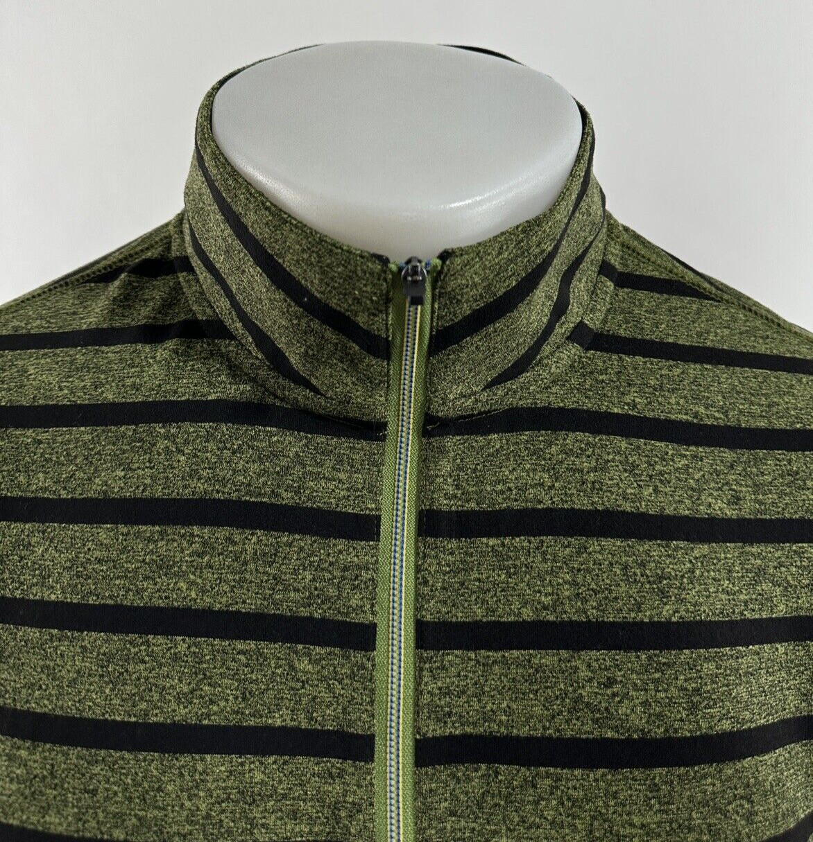 ROBERT GRAHAM - STRIPED QUARTER ZIP Mens Md. Pullover Sweater gallery