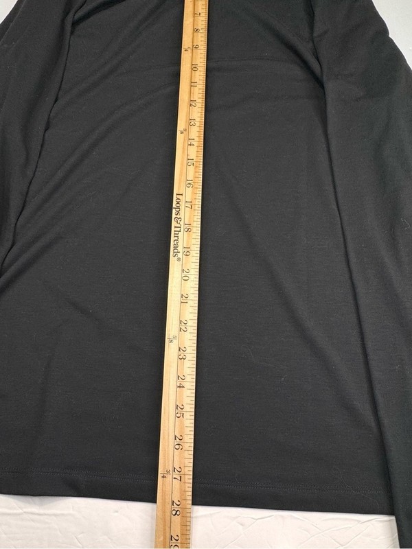 Vuori Current Tech Shirt Men's XL Black Long Sleeve Crew Neck Stretch Tee V1003 gallery