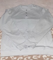 Vuori Long-Sleeve Ease Performance Henley Light Heather Grey Large Athletic