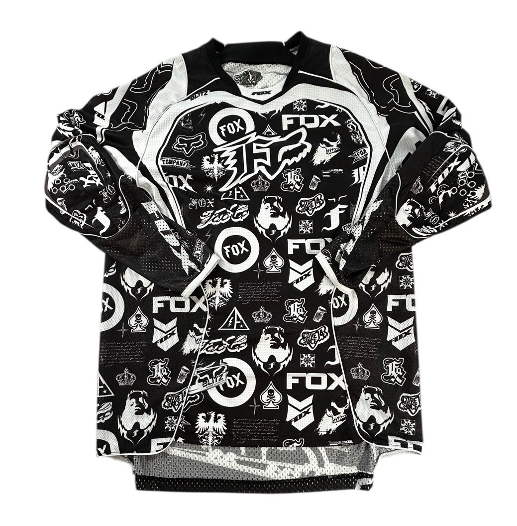 Vintage Fox Racing Jersey Men Large Motocross Motorsports BMX SFX Y2K Elbow Pads gallery