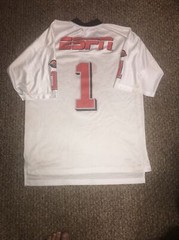 Espn Sports Zone XL Football Number Bowl Jersey NFL Style Super Jersey