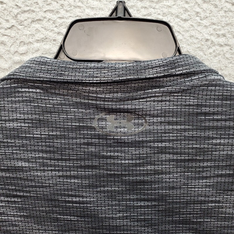 Under Armour Golf Performance Activewear Shirt Mens Large Gray Mock Neck 1/4 Zip gallery