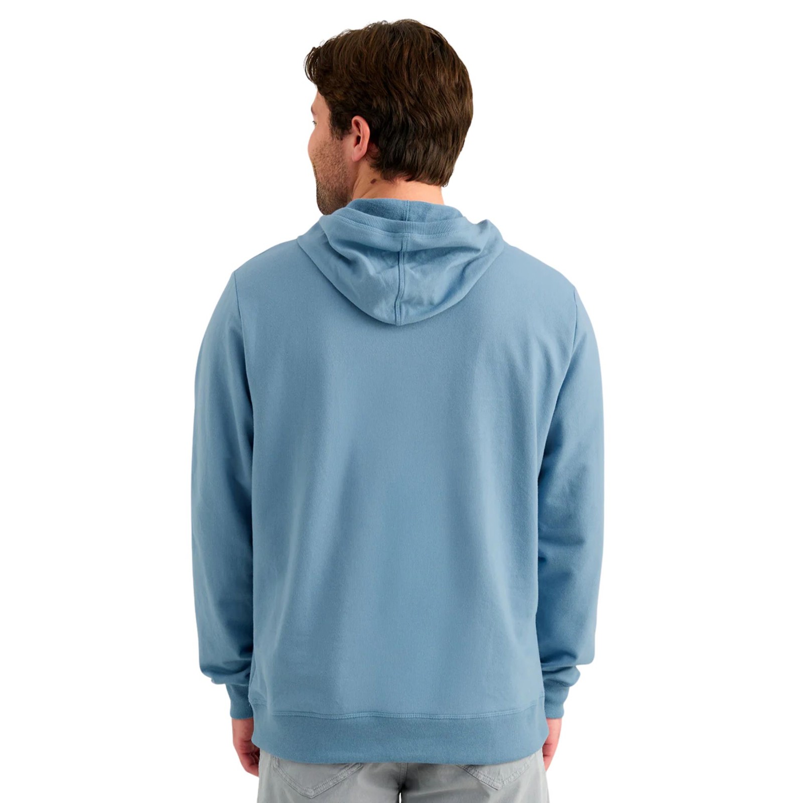 Huk Edisto Script Terry Hoodie Men's Sweatshirt, Blue Shadow, Small gallery