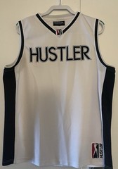 Vintage HUSTLER Magazine Larry Flynt Basketball Jersey Men’s Sze XL White Y2K