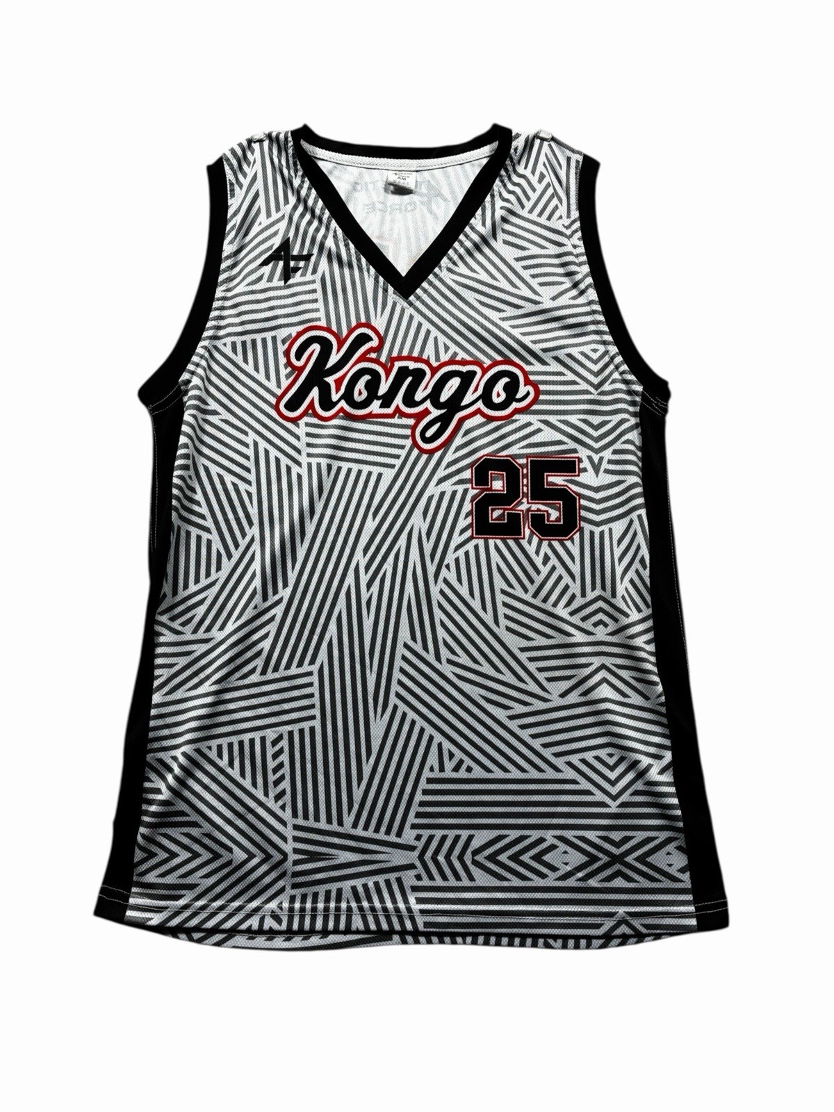 Athletic Force Kongo #25 Full Print Custom Basketball Jersey Men’s Size M gallery