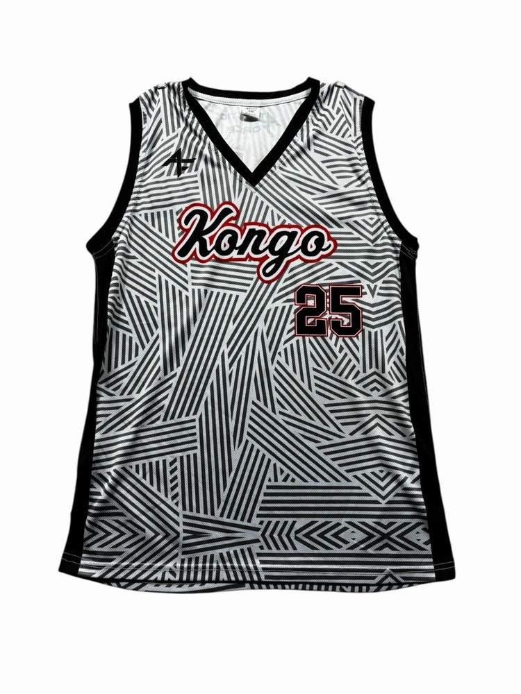 Athletic Force Kongo #25 Full Print Custom Basketball Jersey Men’s Size M